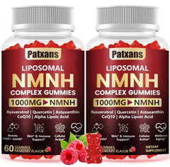 Patxans NMNH Gummies pack front, two-pack convenience for on-the-go snacking.