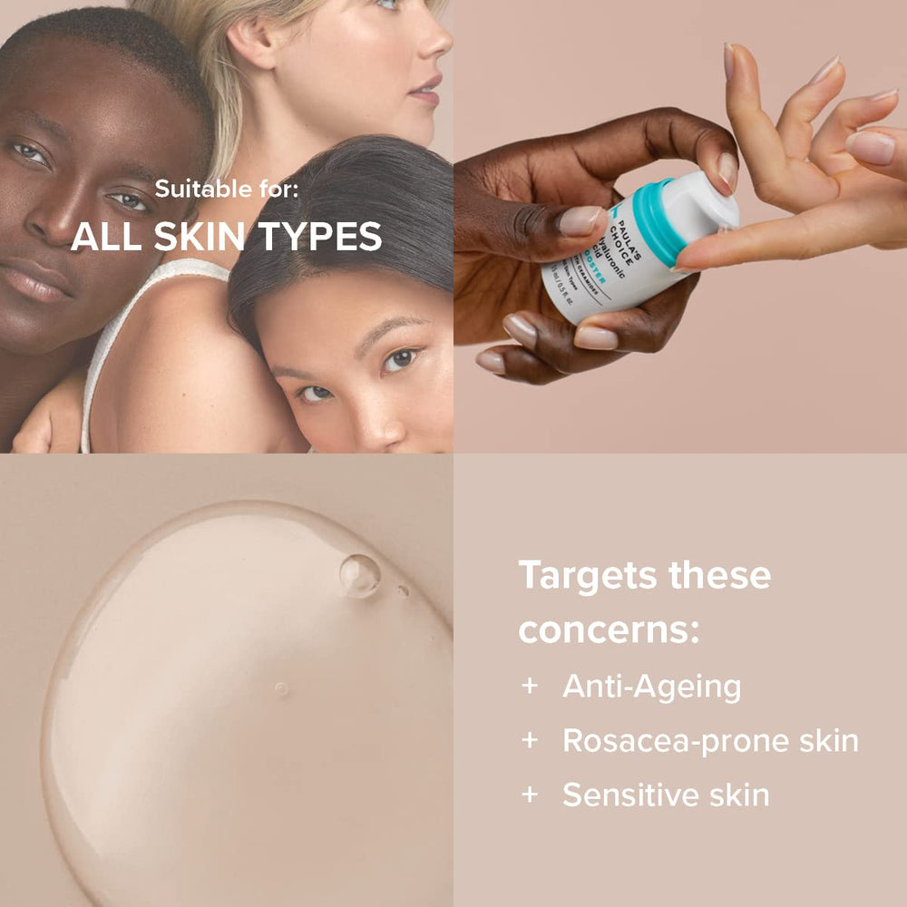 Paula's Choice BOOST booster shown mixing with moisturizer for extra hydration