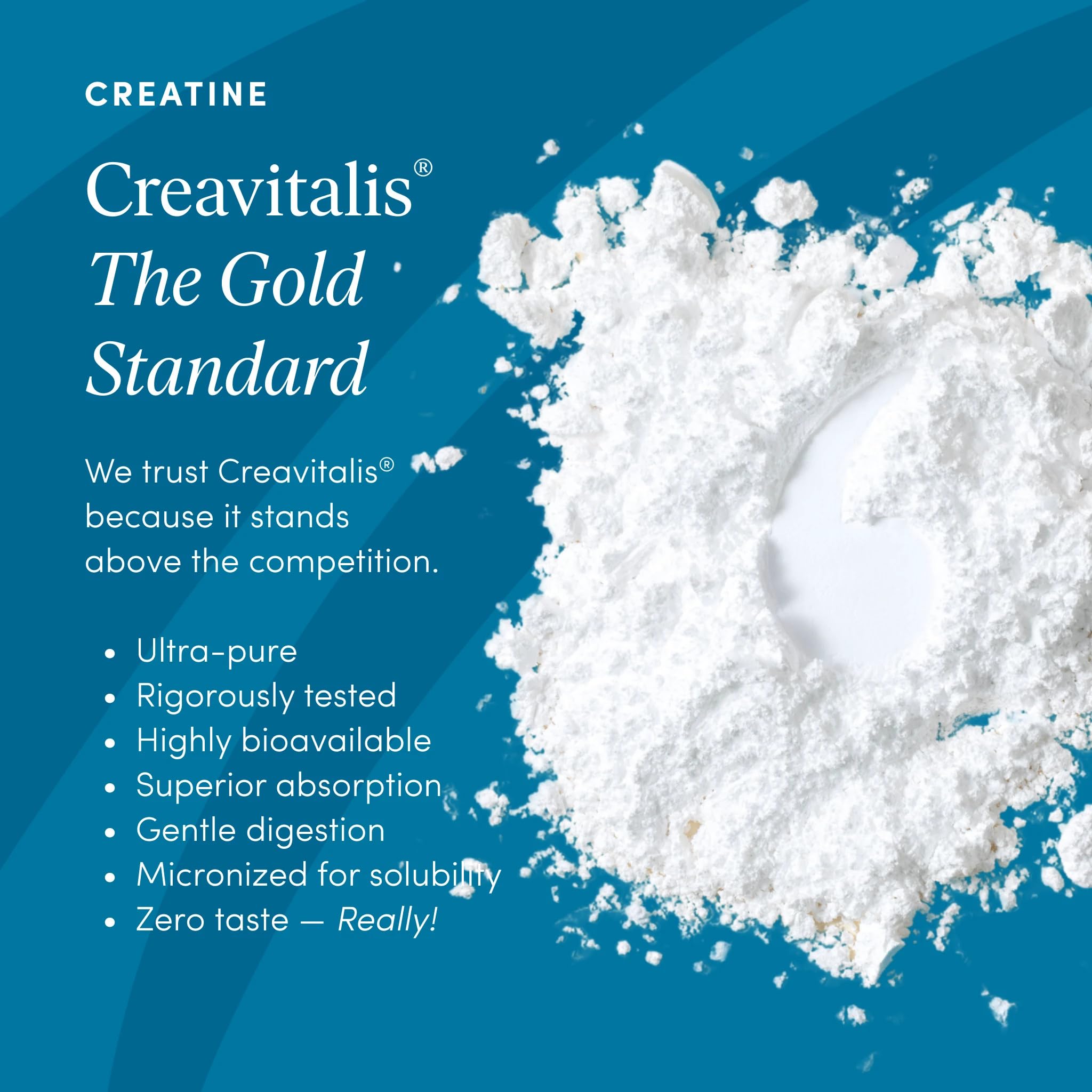 The Pause Life Creatine Powder 5g serving scoop included.