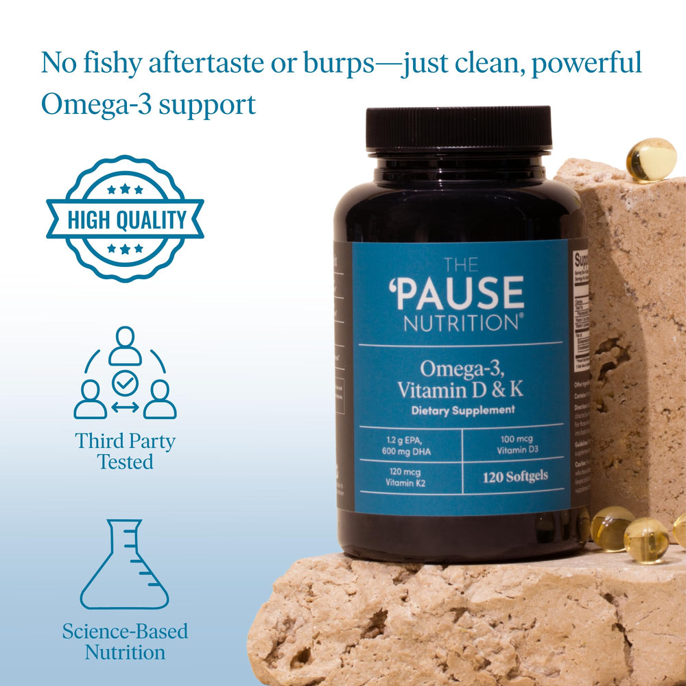 The Pause Life unflavored softgels closeup neutral taste for easy daily use