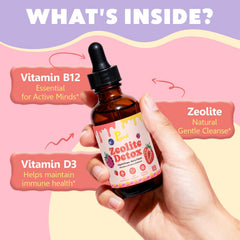 Pavintrix Zeolite Detox Drops kid-friendly berry glass serving