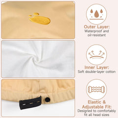 Paw Legend Castor Oil Pack Wrap night-use view during sleep protecting pillow