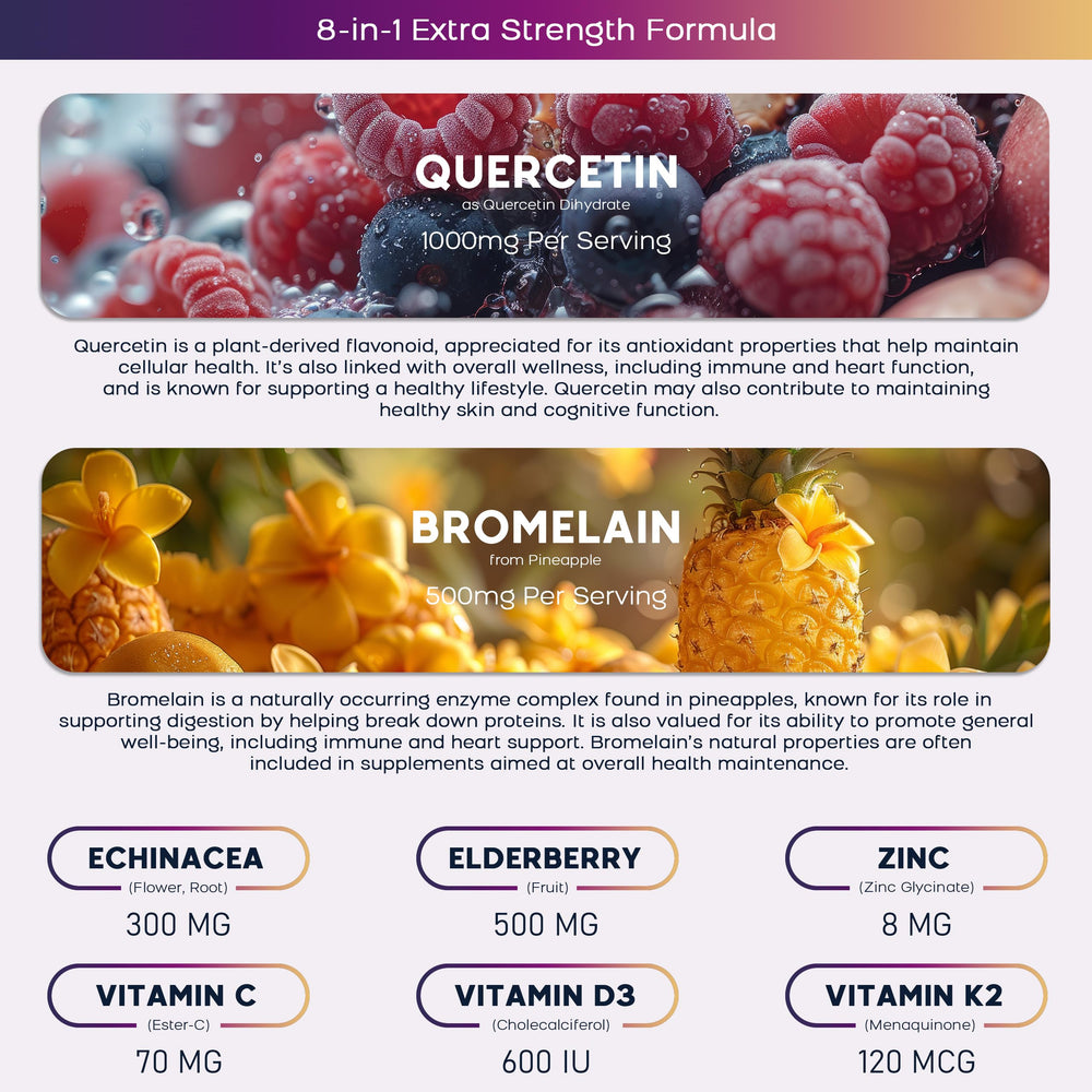 PAYAOCZ Quercetin Gummies vegan sugar-free formula for adults and kids.