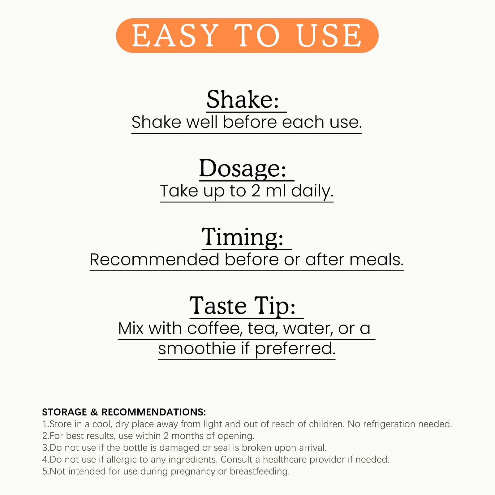 PAYAOCZ turmeric drops poured into a cup for quick blending.