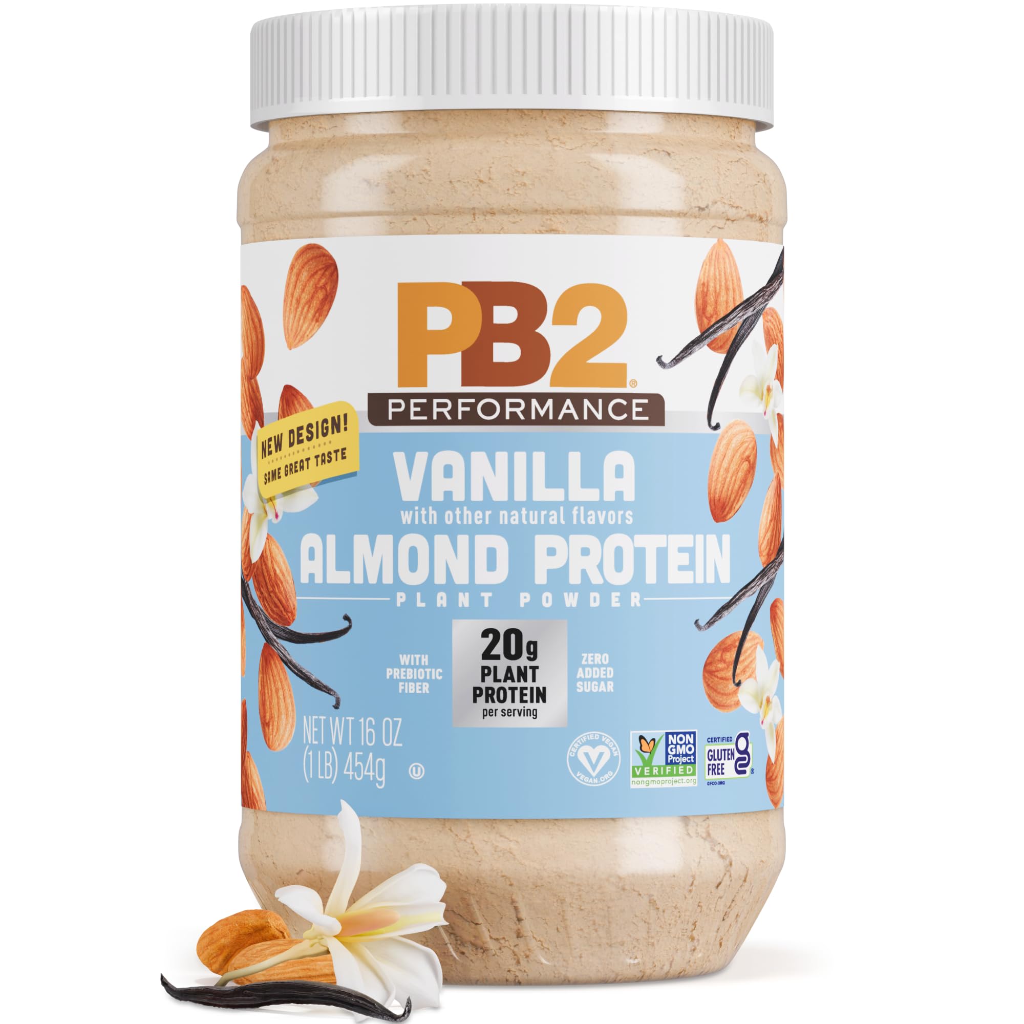 PB2 Performance Almond Protein Powder vanilla bottle for convenient dairy-free daily protein