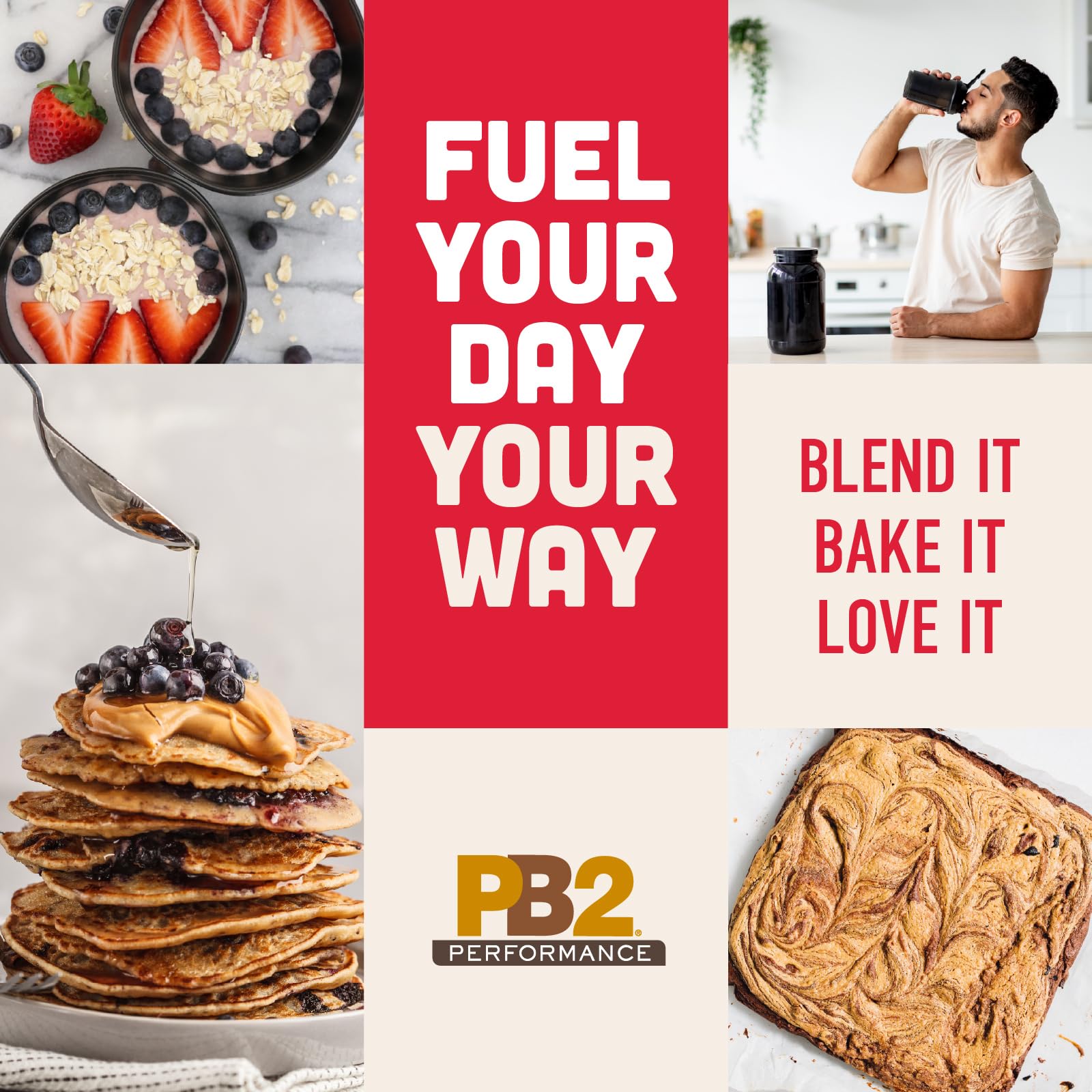 PB2 Performance vanilla smoothie concept for an easy, protein-rich breakfast