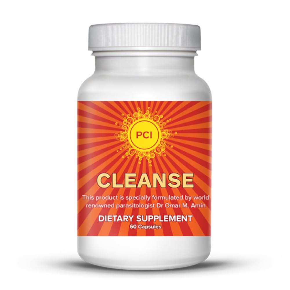 PCI Cleanse Herbal Remedy bottle front showing digestive support branding.