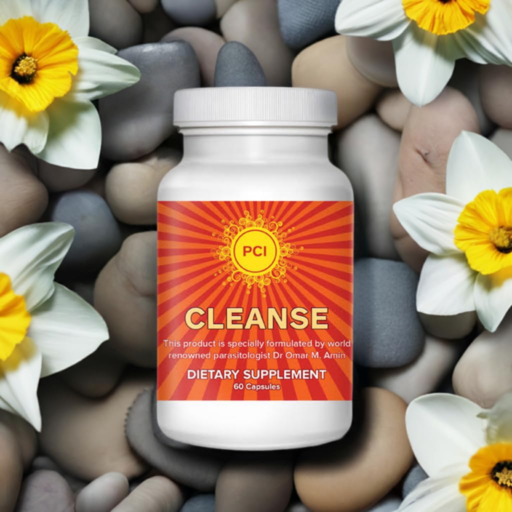 PCI Cleanse Herbal Remedy dosage card showing recommended daily serving.