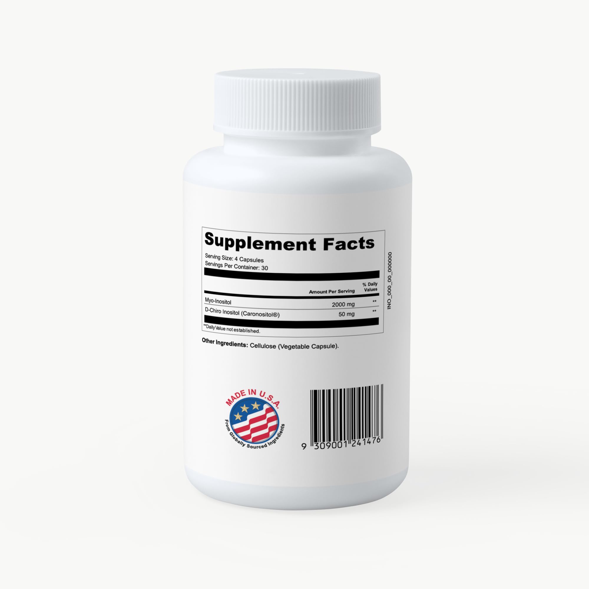 Close-up of PCOS Queen Pure capsules showing the 40:1 ratio.