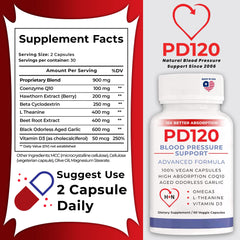 PD120 black odorless garlic capsules for smoother circulation and everyday wellness