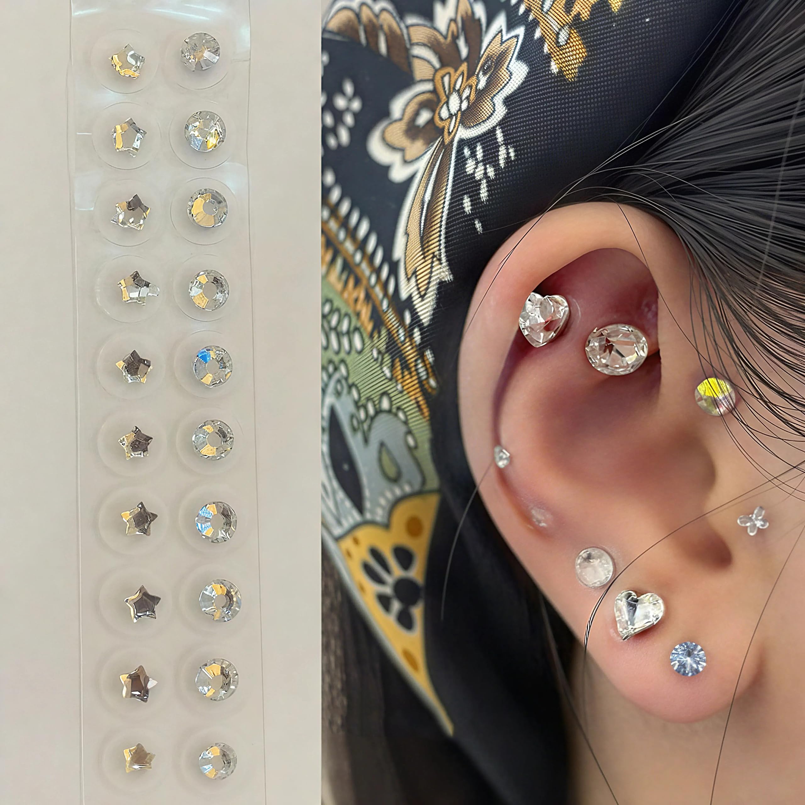 Pddolw Ear Seeds Kit open pack for easy, on-the-go use