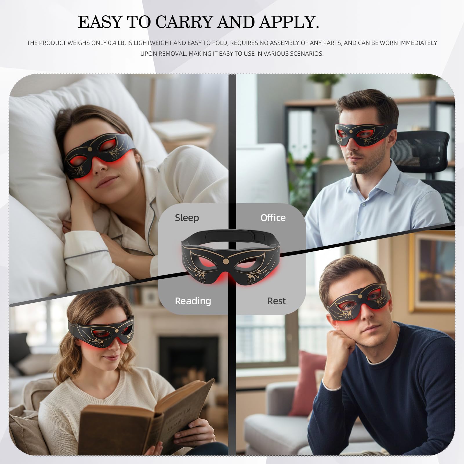 PDTVERA eye protection features block stray light for safe sessions.