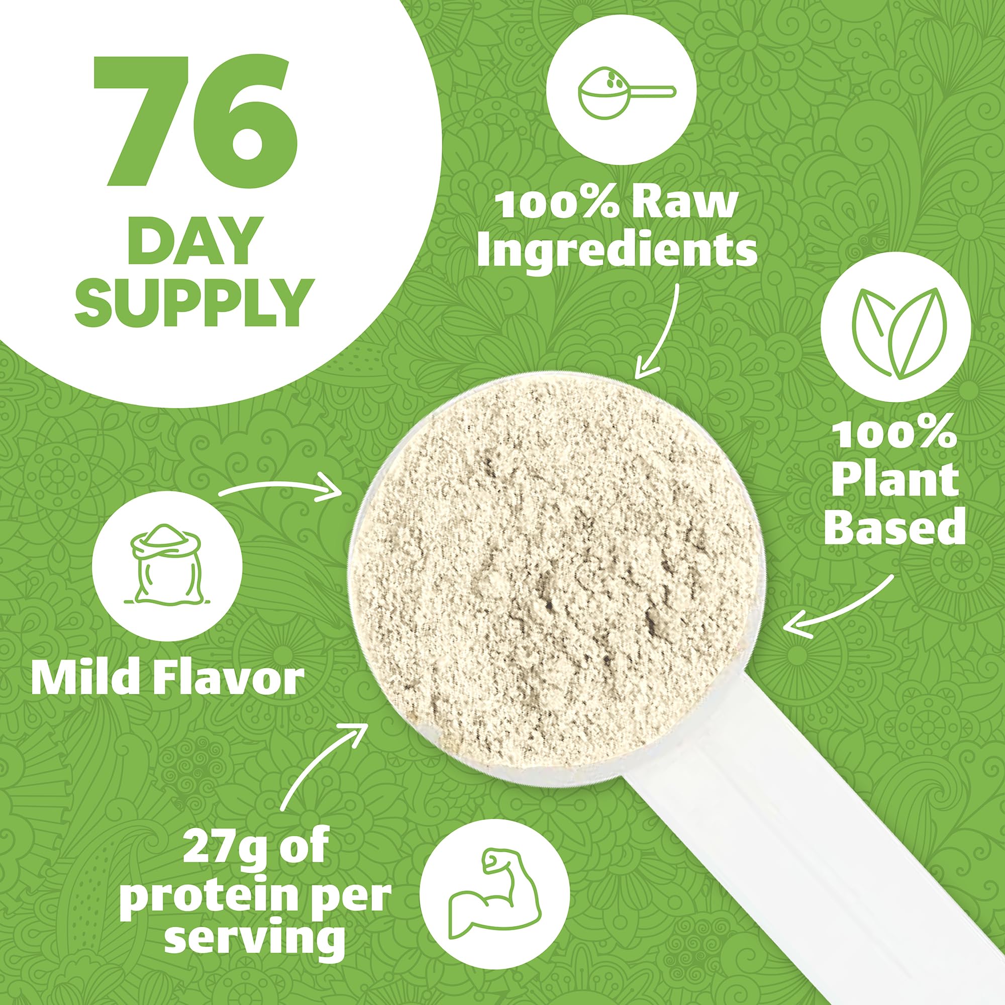 Pea Protein Powder reseal lid emphasizes freshness and storage convenience