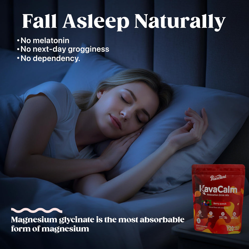 Pack contains 20 single-serve PEACEBLEND Supercalm packets.