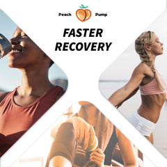 Woman lifting weights with Peach Pump Creatine – supports high‑intensity performance.