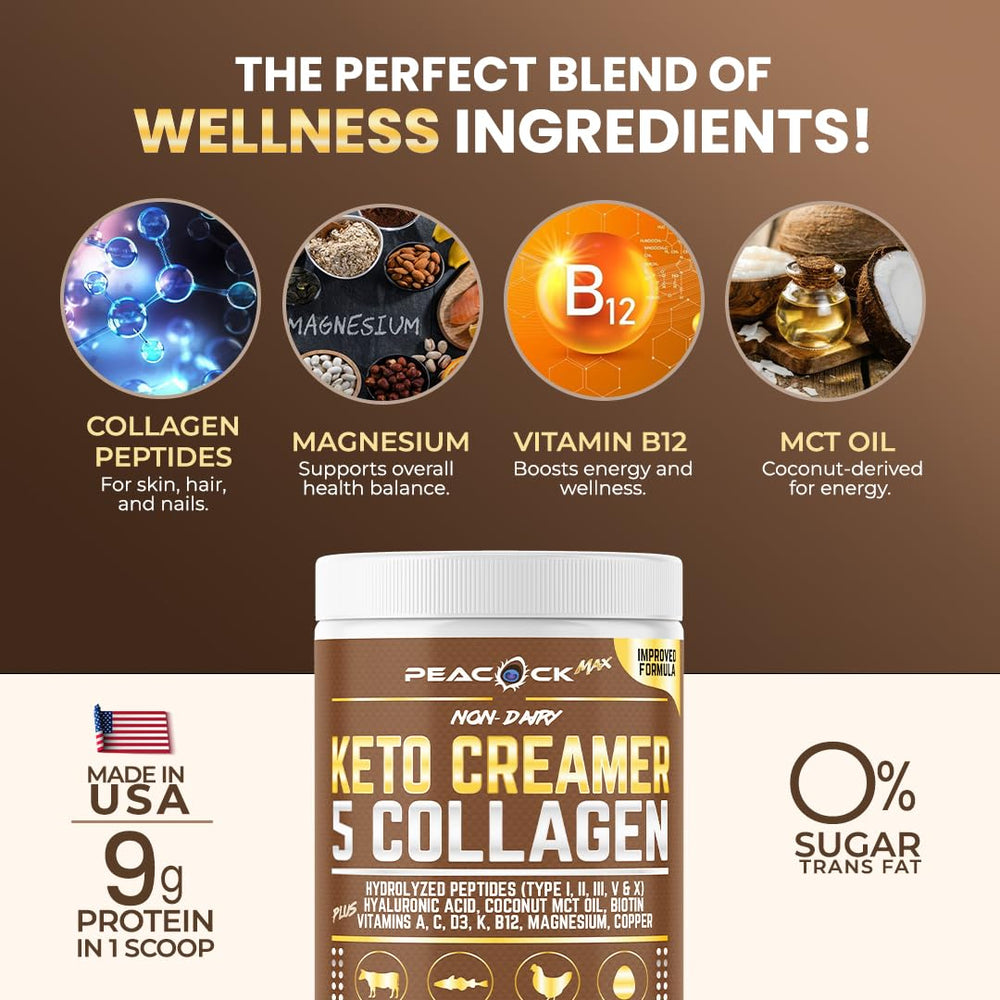 Peacock Max unflavored creamer suits smoothies and baking.