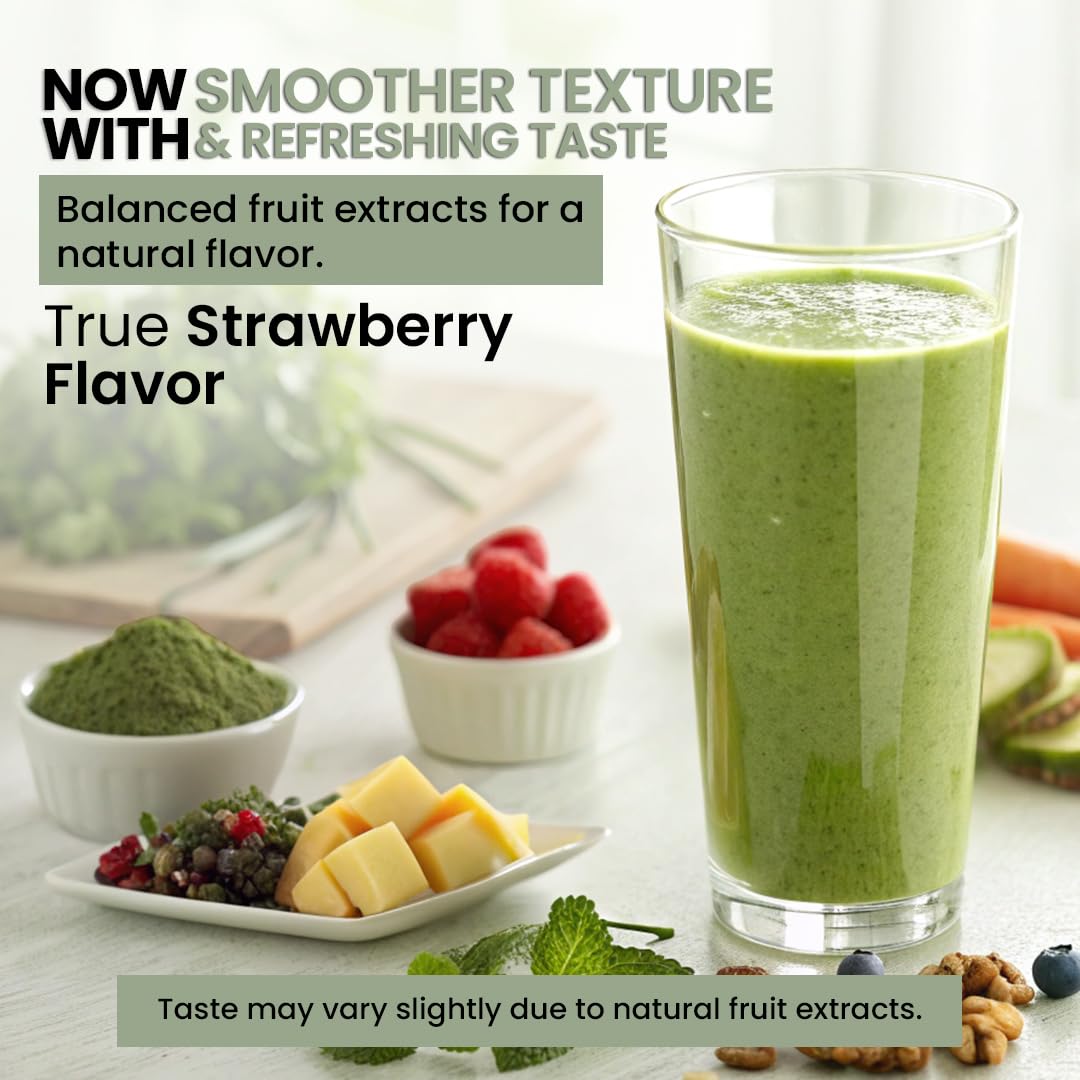 Peacock Max organic berries and greens mix with turmeric for antioxidants.