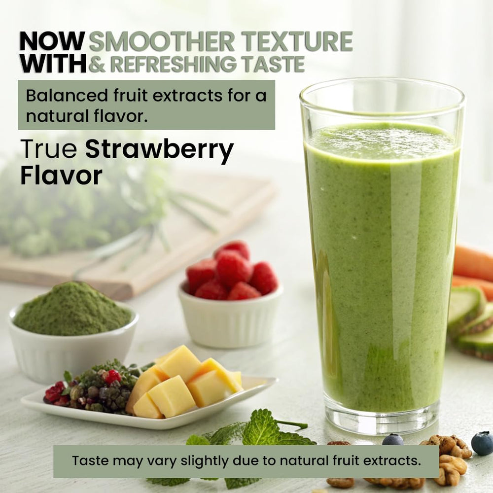 Peacock Max organic berries and greens mix with turmeric for antioxidants.