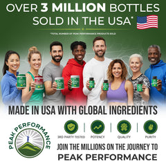 Peak Performance Keto-friendly closeup of flavorless EAA capsules.