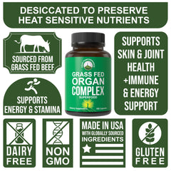 Peak Performance organ complex heart capsules for vitality.