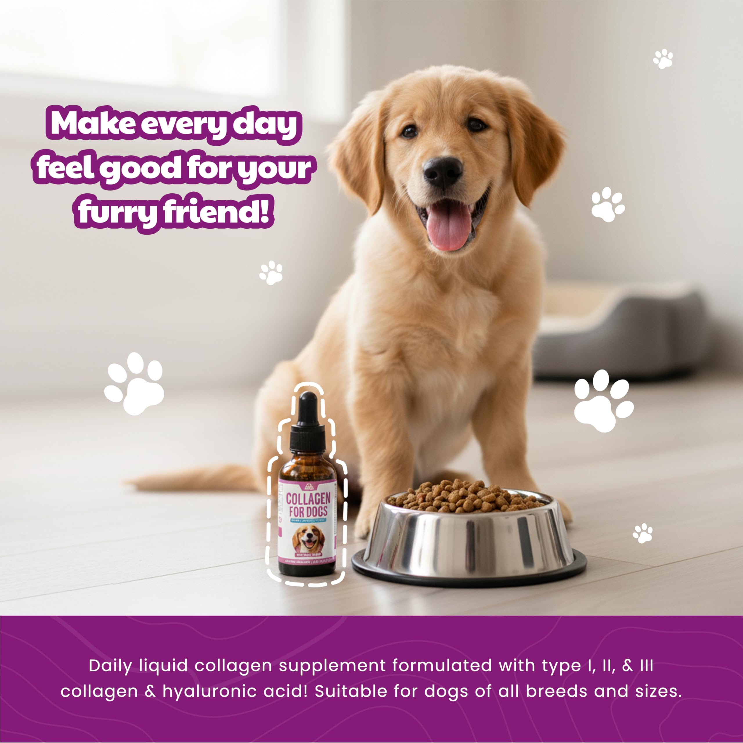 Peak Pets Collagen for Dogs digestive health support when mixed with meals.