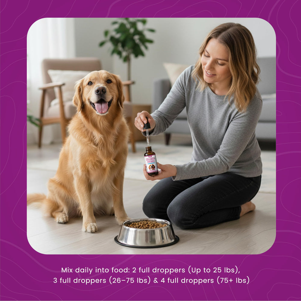 Peak Pets USA-made dog supplement designed for all breeds and sizes.