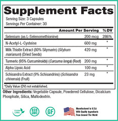 Peak Pure & Natural Liver Support capsules ready for daily use