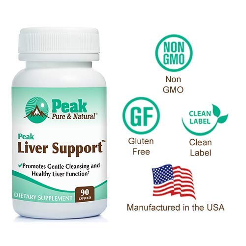 Peak Liver Support blend featuring turmeric and antioxidants for wellness