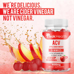 Peakhealth B12 and B6 vitamins with gummies for energy support.