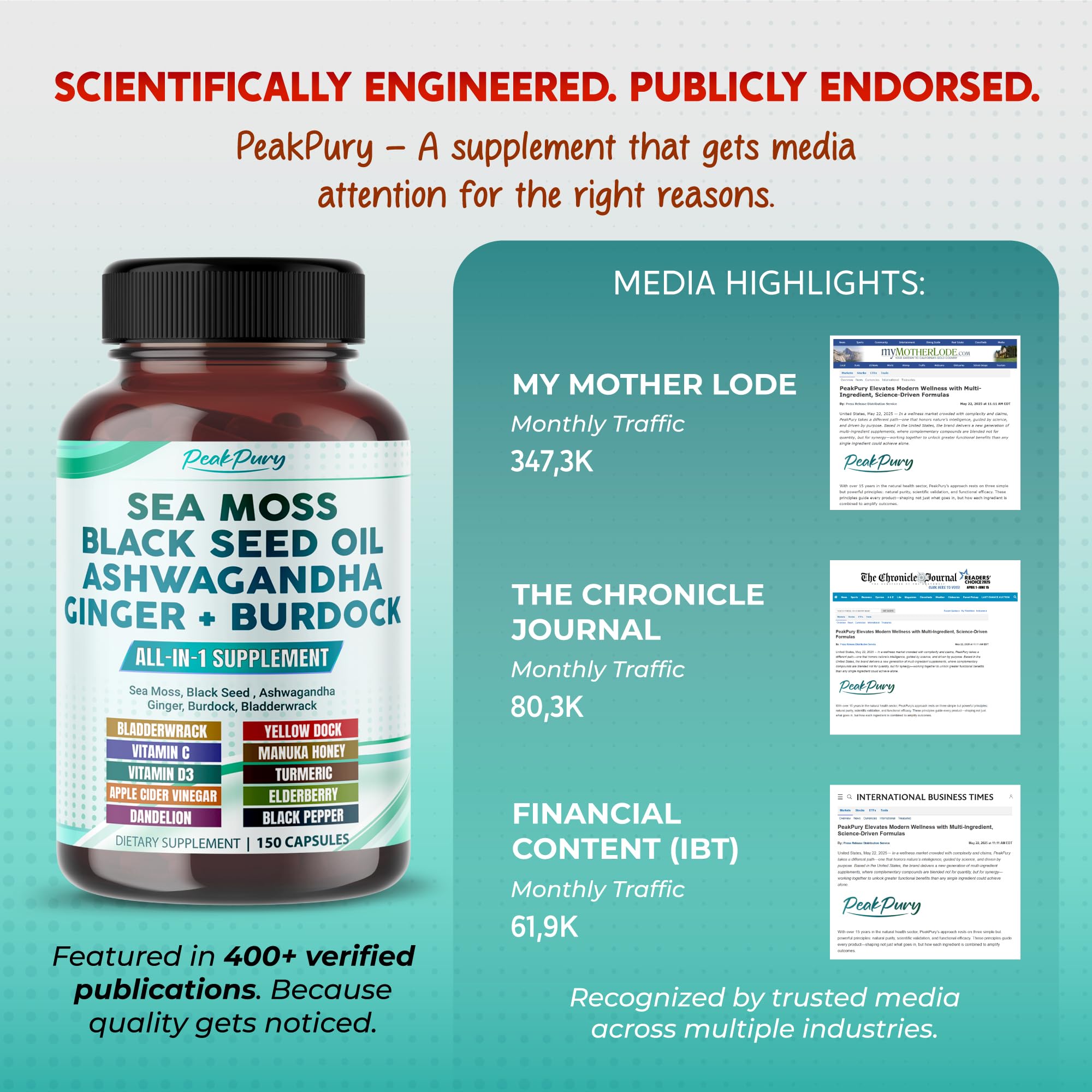 PeakPury bladderwrack capsules highlight mineral-rich nourishment