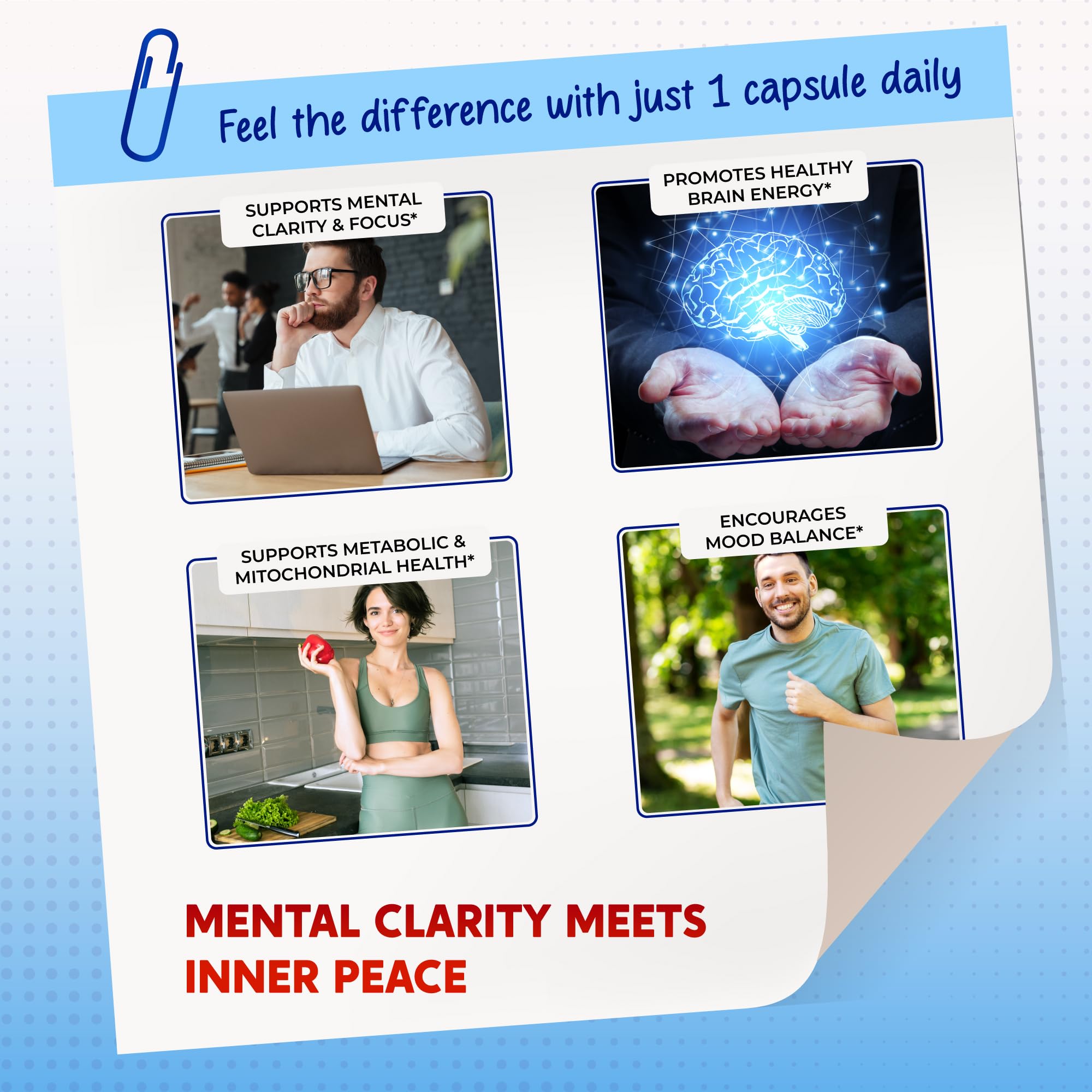Peakpury capsules on hand ready for daily routine.