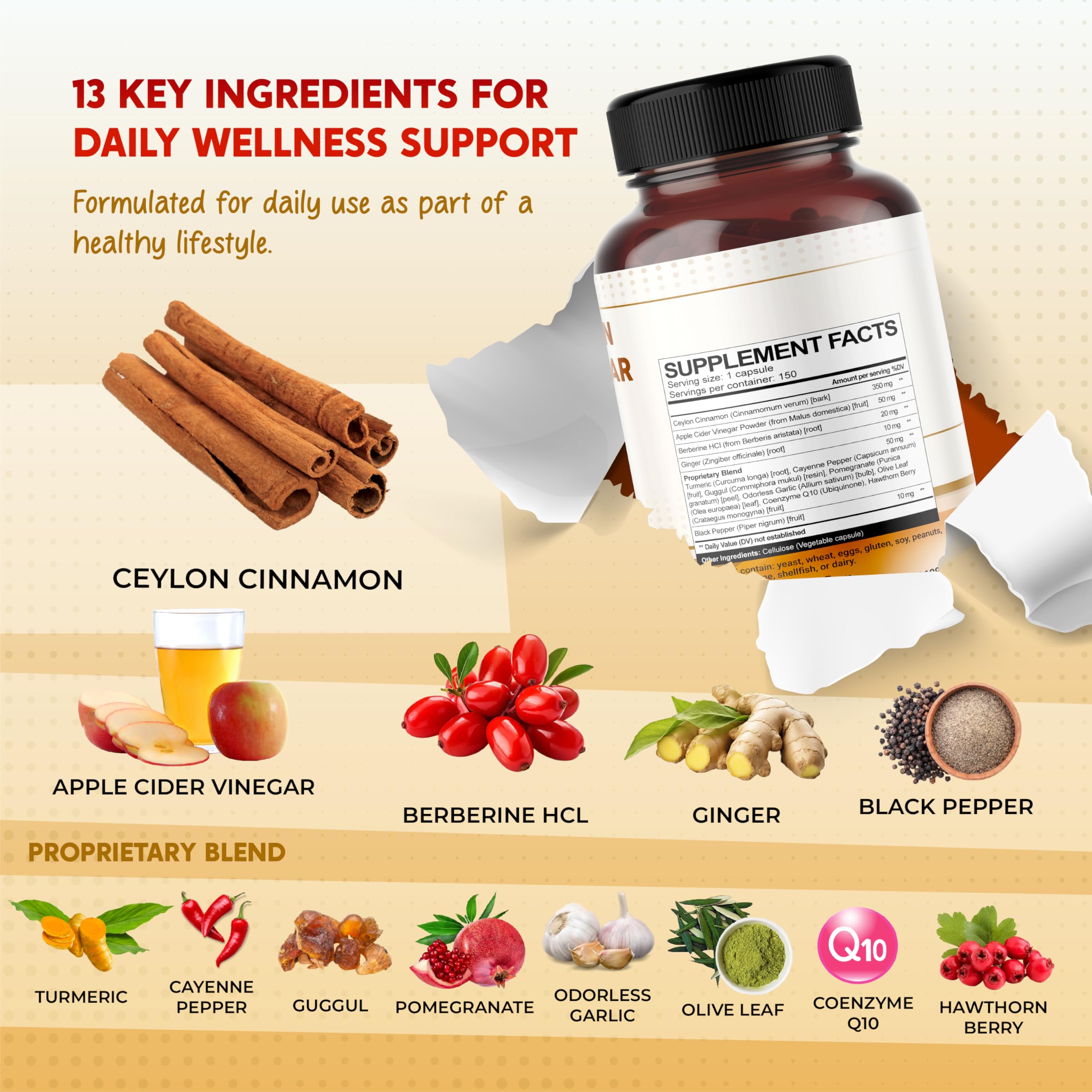 PEAKPURY label detail focusing on ingredient list and quality claims