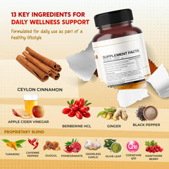 PEAKPURY label detail focusing on ingredient list and quality claims