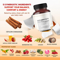 PEAKPURY Ultra All-in-1 bottle label close-up emphasizes cinnamon and heart-friendly ingredients.
