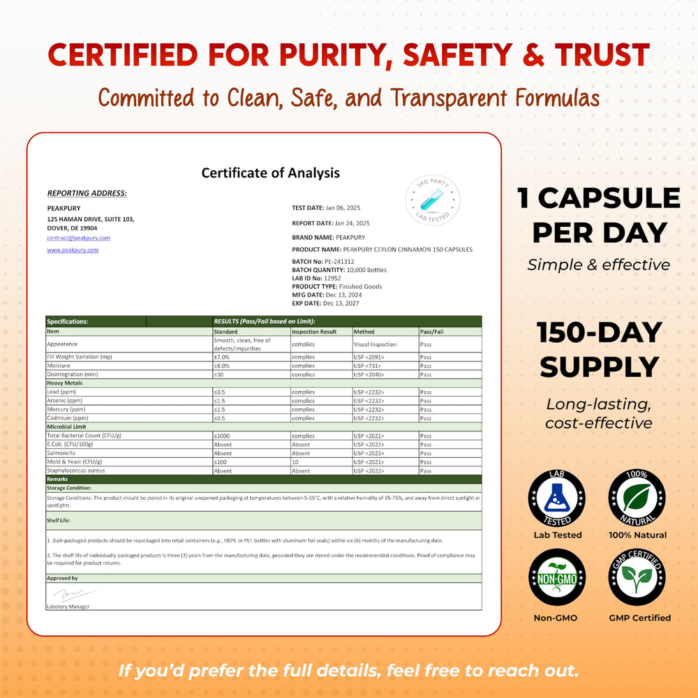 PEAKPURY label shows CoQ10 and olive leaf for heart wellness cues.