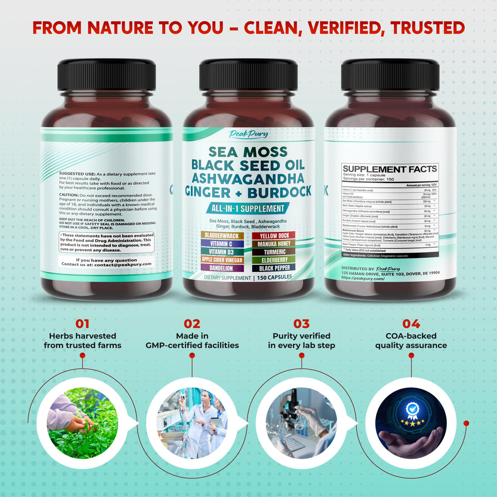PeakPury vitamin D3 and C capsules support immune-friendly nutrition