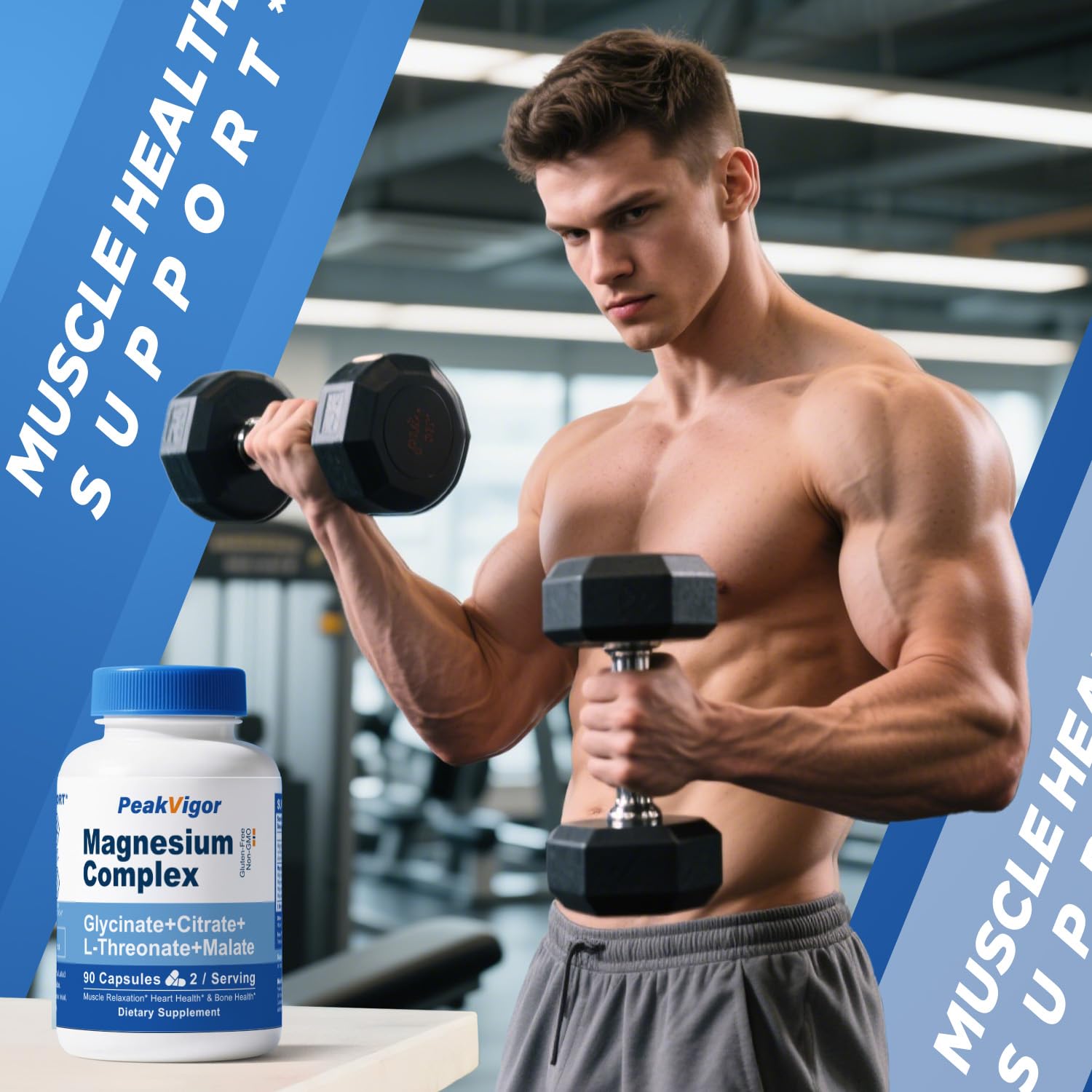 PeakVigor gluten-free formula without artificial flavors or colors.