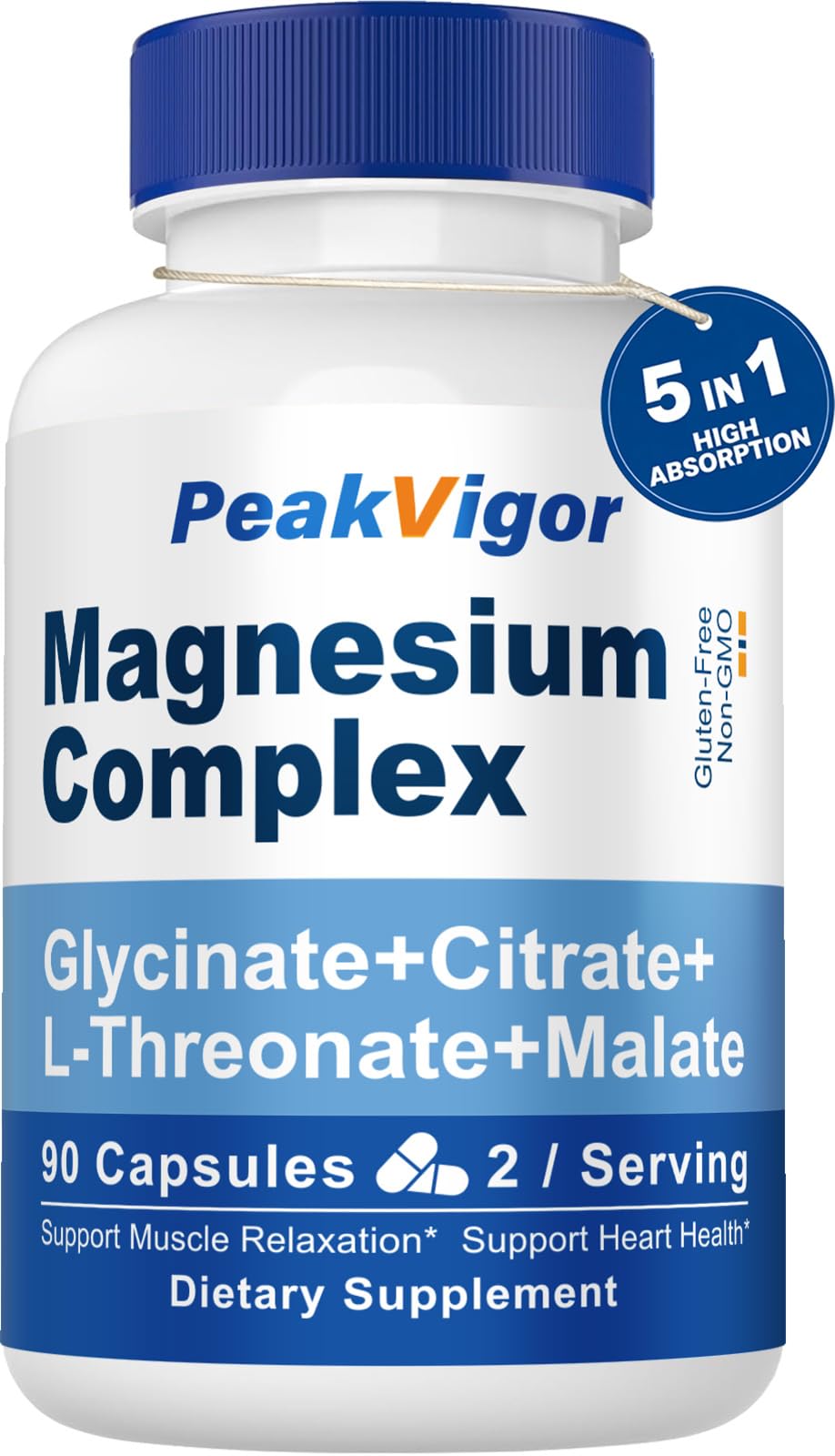PeakVigor Magnesium Complex bottle ready for daily wellness routine
