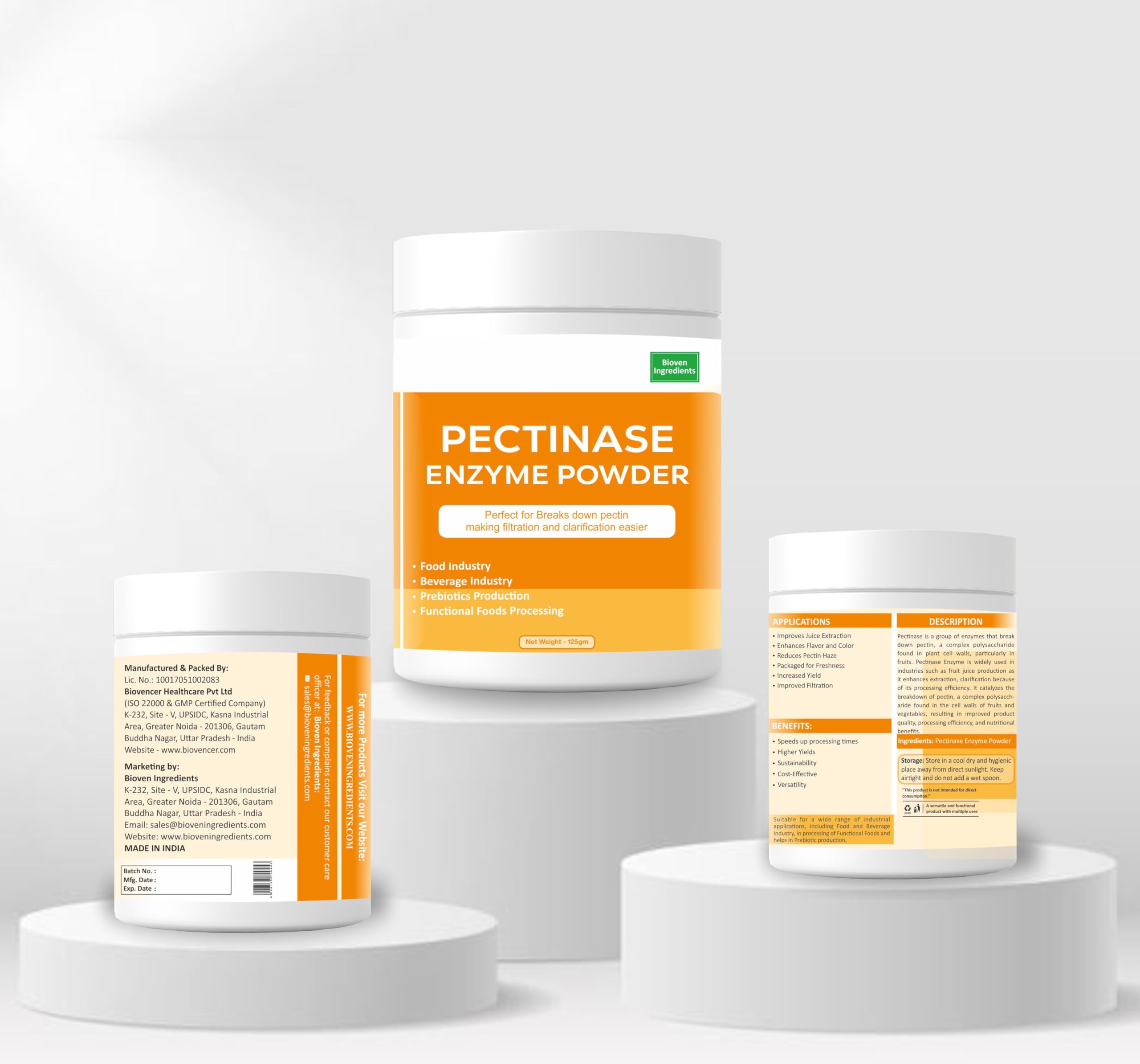 Pectinase Enzyme Powder assists jam processing for consistent texture