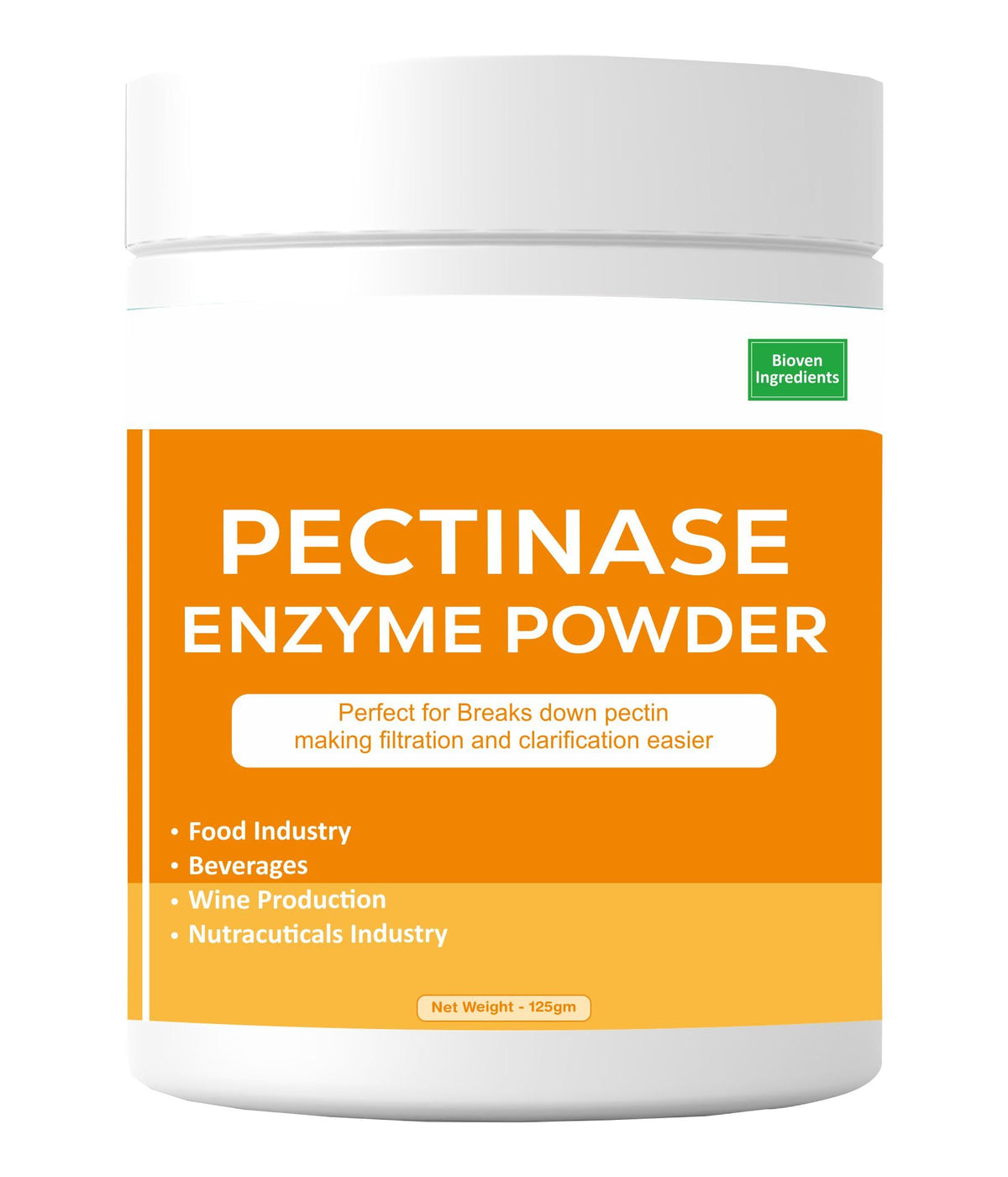Pectinase Enzyme Powder improves juice clarity during processing