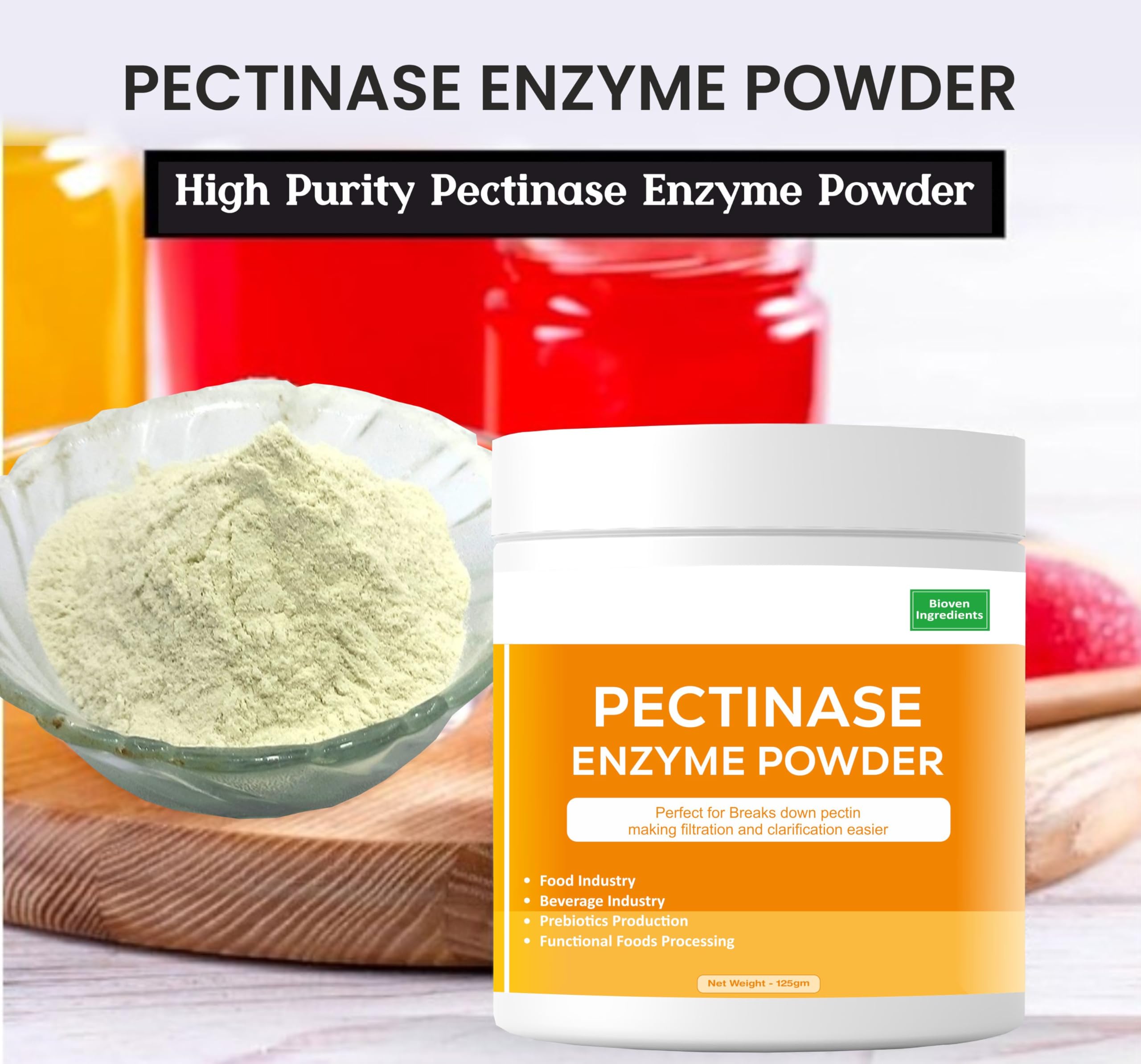 Pectinase Enzyme Powder improves filtration and stability in plant-based drinks