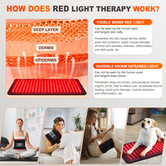 Pedete red light therapy pad in office use for desk-side relief.