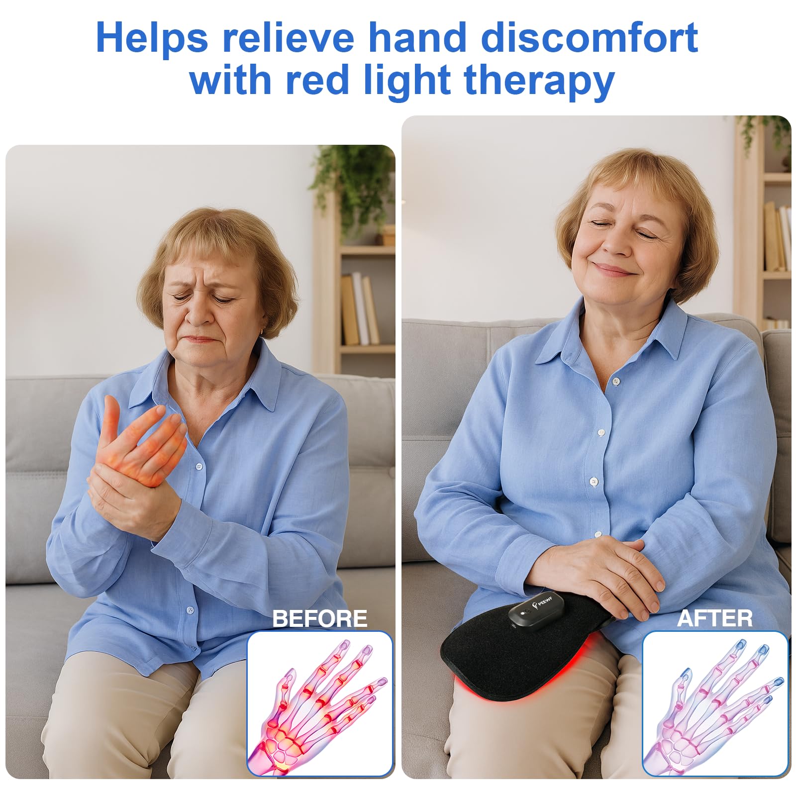 PEEWF glove auto shut-off display emphasizes safe use.