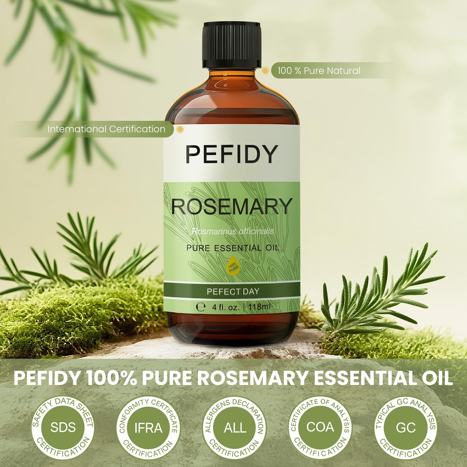 Pefidy rosemary oil massage scene highlighting relaxing aromatics