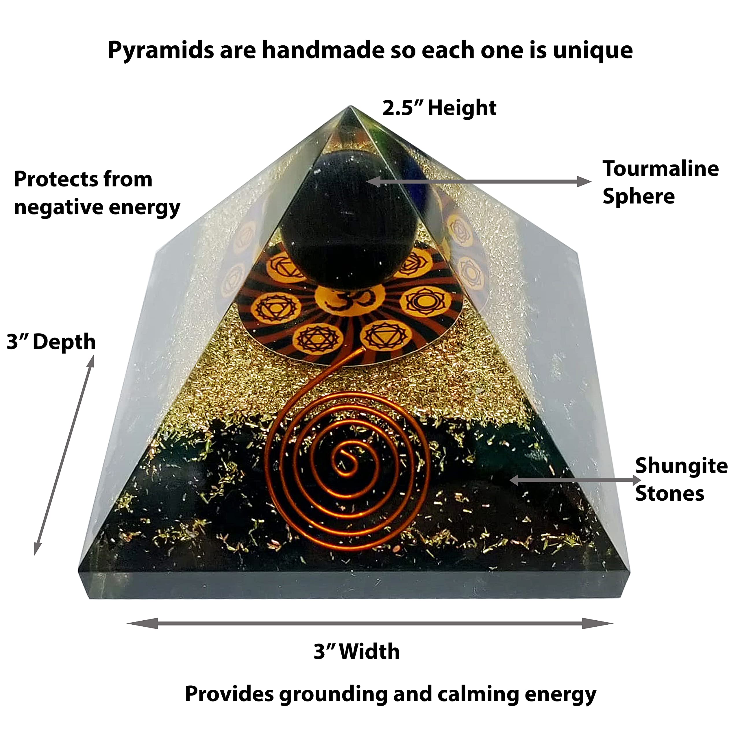Pele Productions Tourmaline sphere and copper coil highlight balanced energy in any space