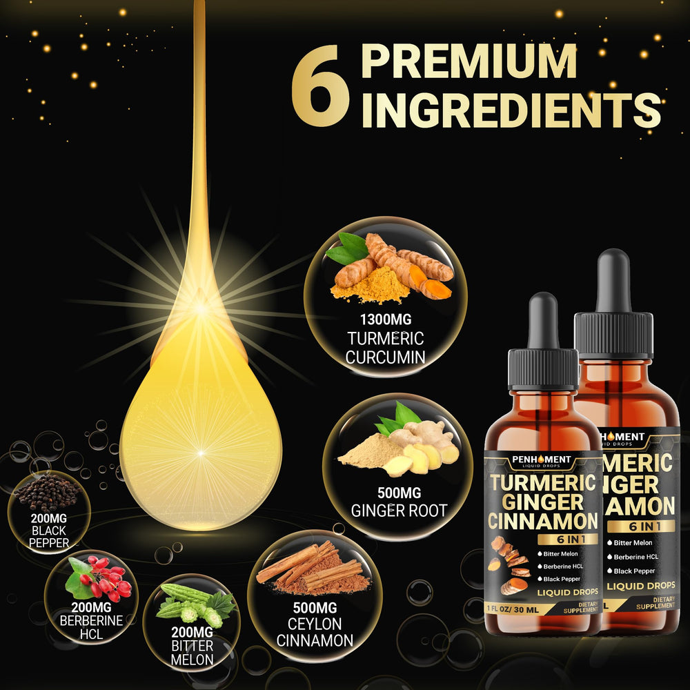 Penhoment turmeric liquid with dropper for easy daily intake