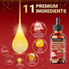 Penhoment ashwagandha drops bottle for calm focus.