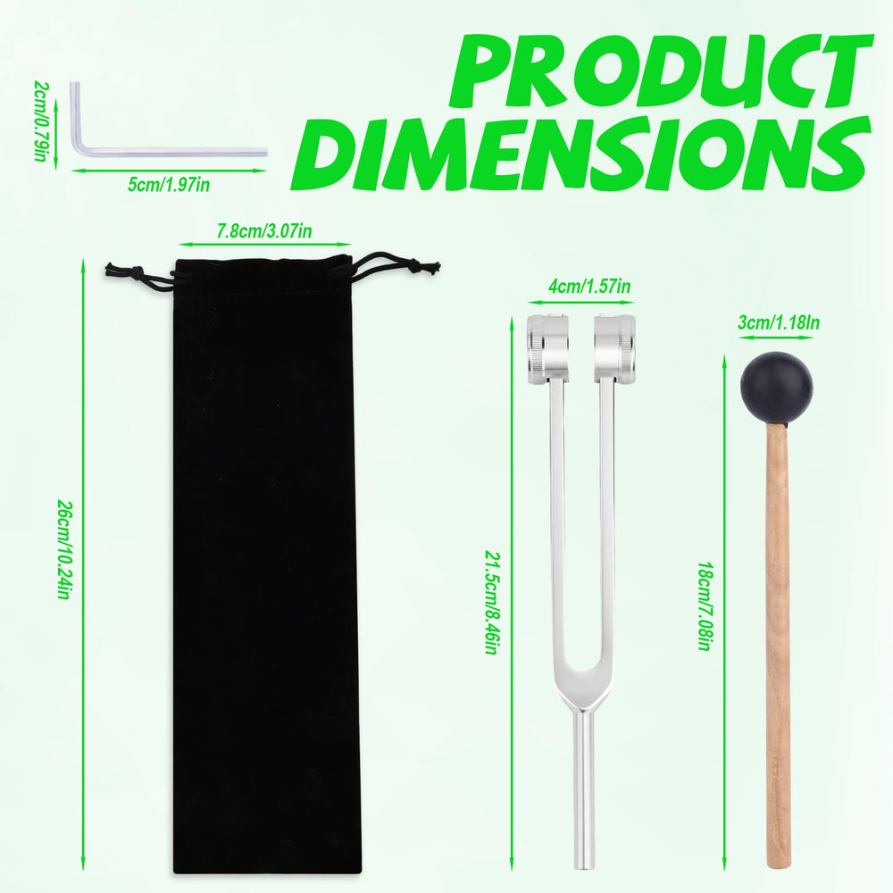 Penitue 128Hz tuning fork shown with clear resonance for sound healing sessions.