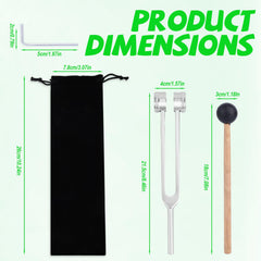 Penitue 128Hz tuning fork shown with clear resonance for sound healing sessions.