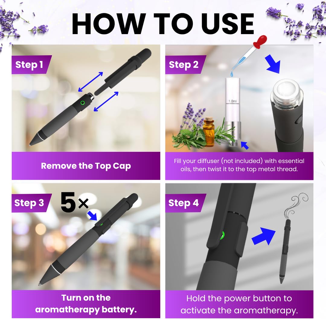 Penjamin aromatherapy hidden diffuser port reveals discreet scent release